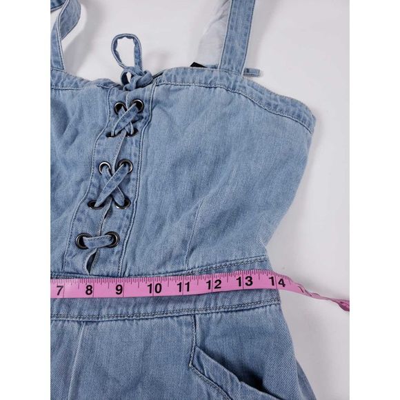 PAIGE November Lace Up Chambray Jumpsuit - Picture 7 of 7